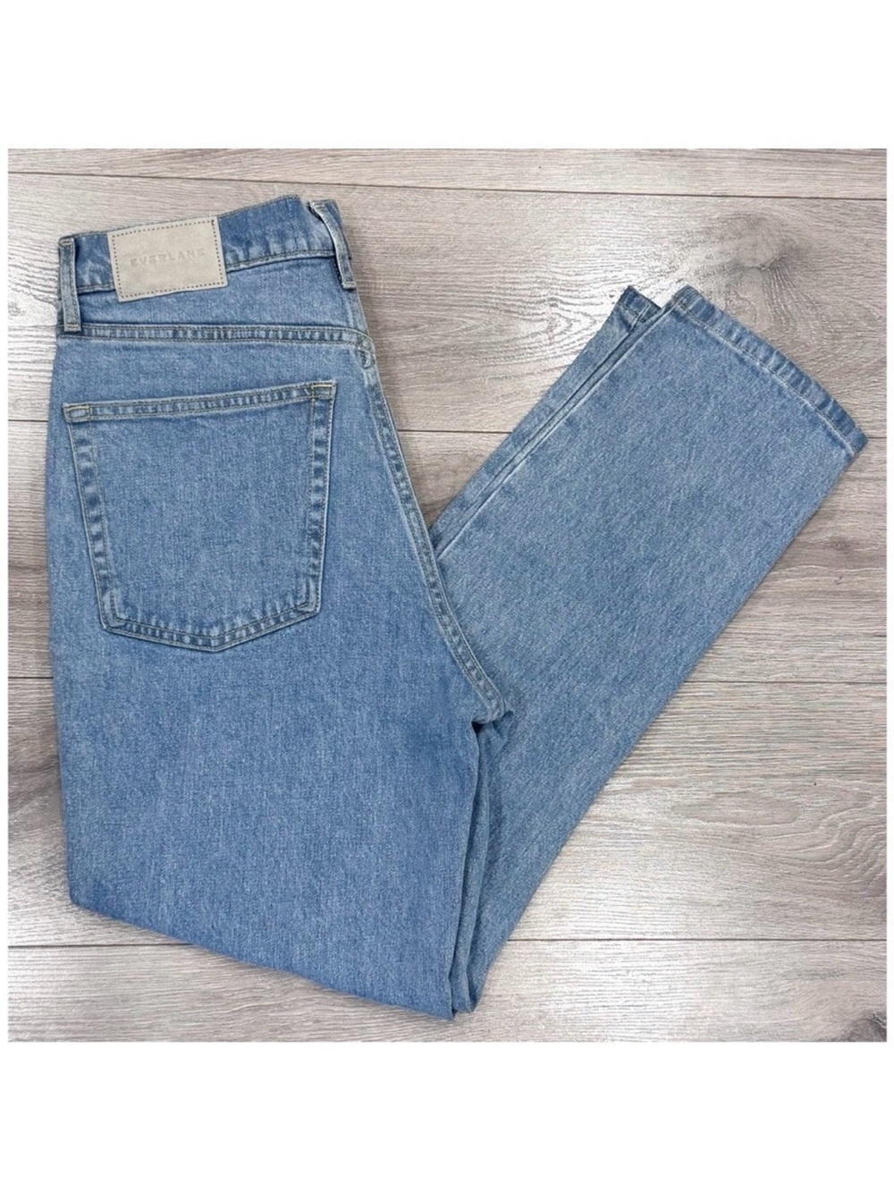 Everlane Blue The Original Cheeky Jean Straight Crop High Rise